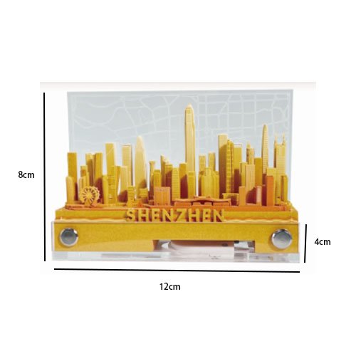 Shenzhen City note Creative Desktop Decoration Paper Carving Memo Pads Unique Gifts