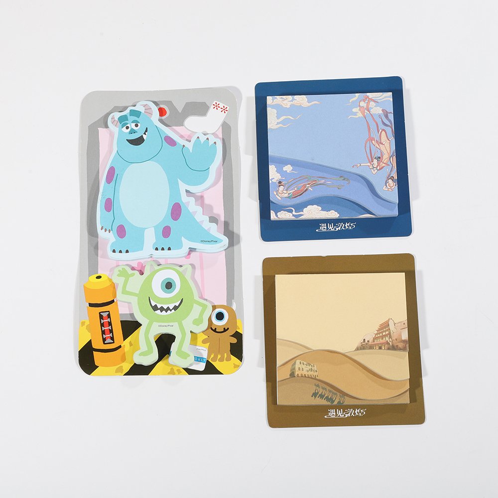 reusable kawaii memo pads paper custom printed sticky notes for office