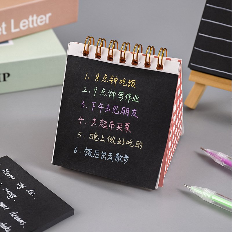 Classic black sticky notes office school self-adhesive notepad memo pad customize stationery 50 sheets/pad 3x3in/7.5*7.5CM