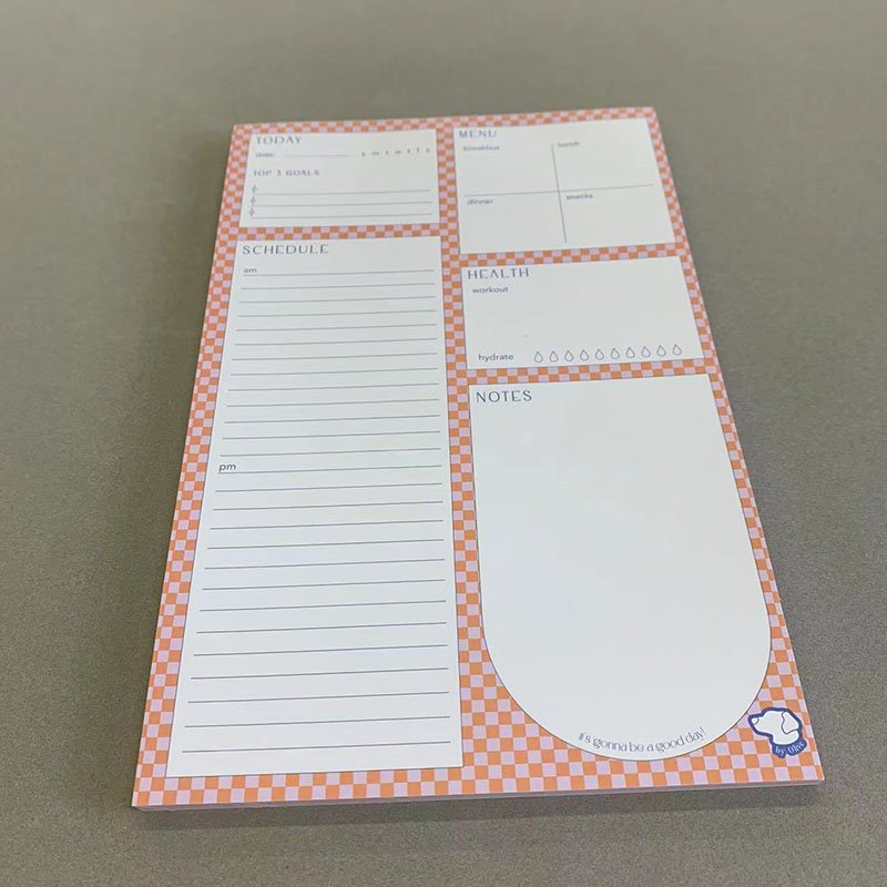 A4 A5 A6 Tear Away Customized Logo Promotion Advertising Tear Off Hotel Planner Notepad for Company Office Custom Memo Pad