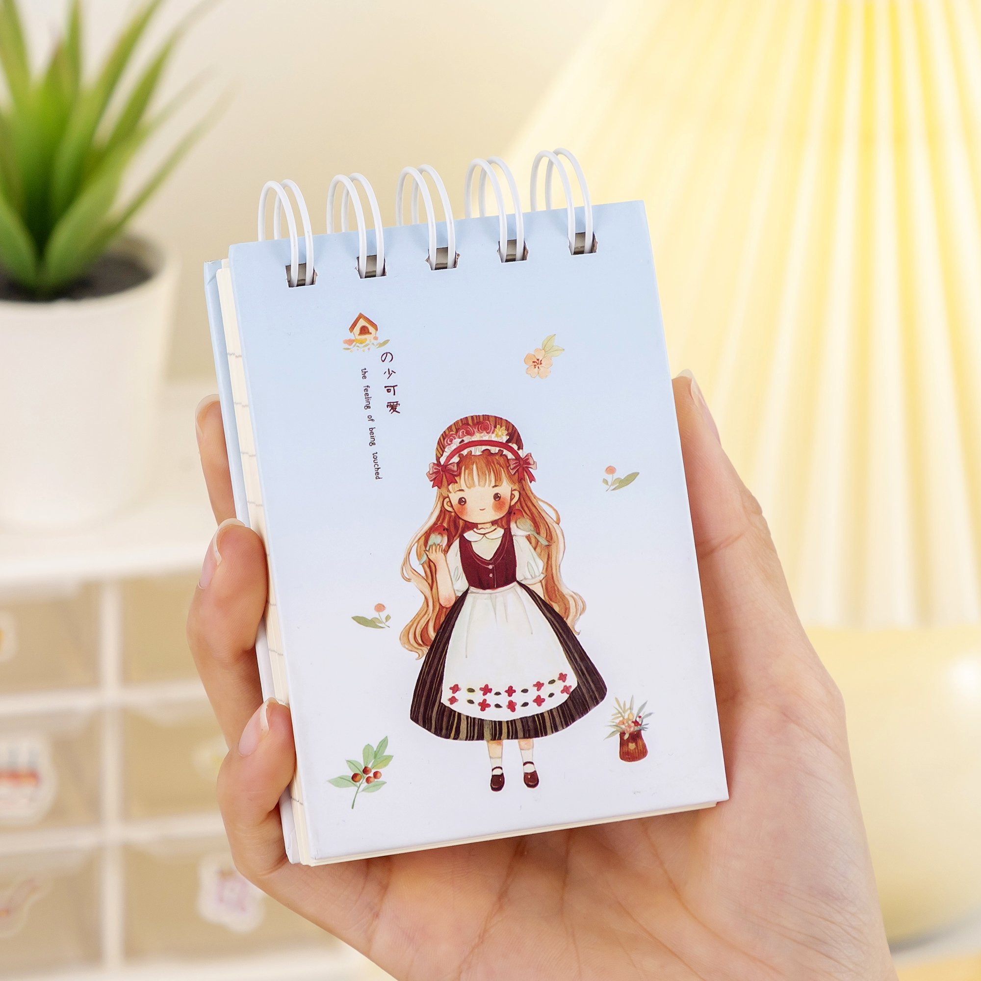 Wholesale cheap A5 spiral bound paper cover kawaii pocket notebook customizednote note book