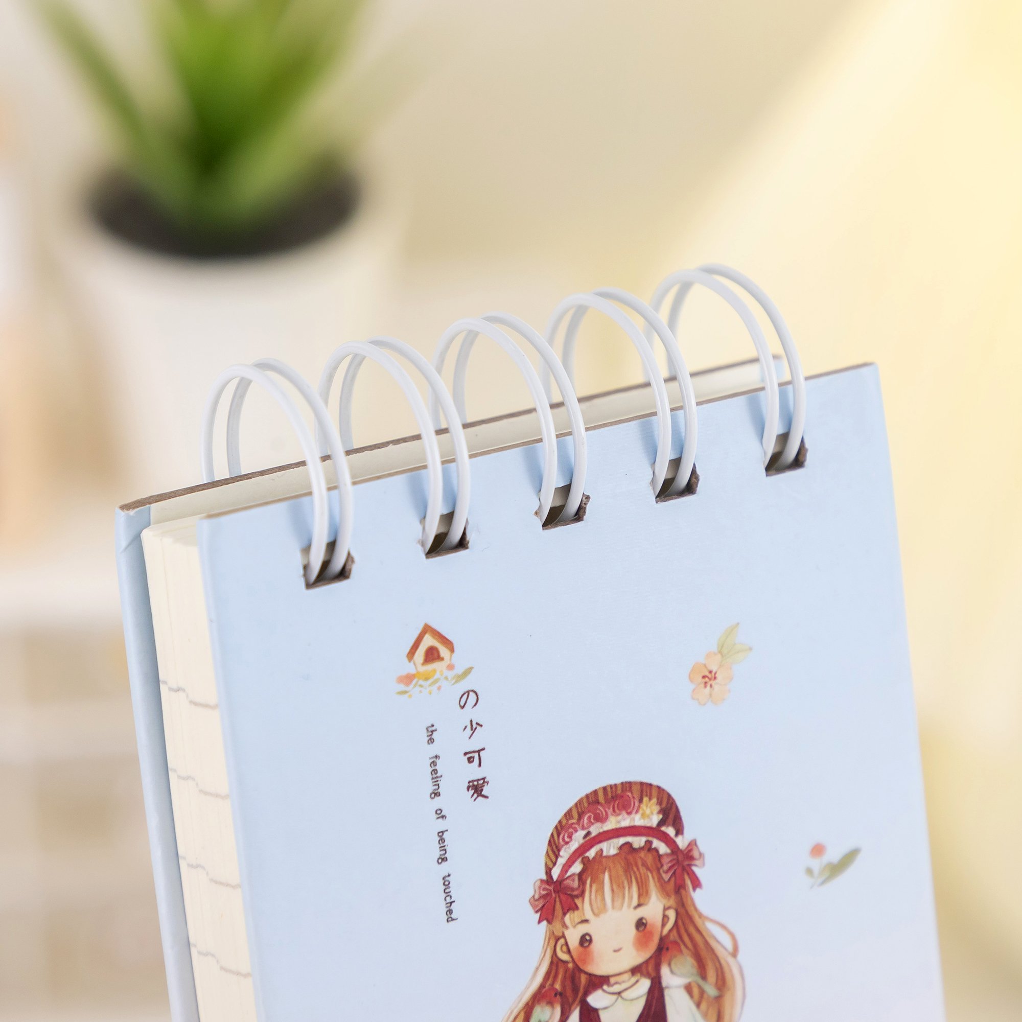 Wholesale cheap A5 spiral bound paper cover kawaii pocket notebook customizednote note book