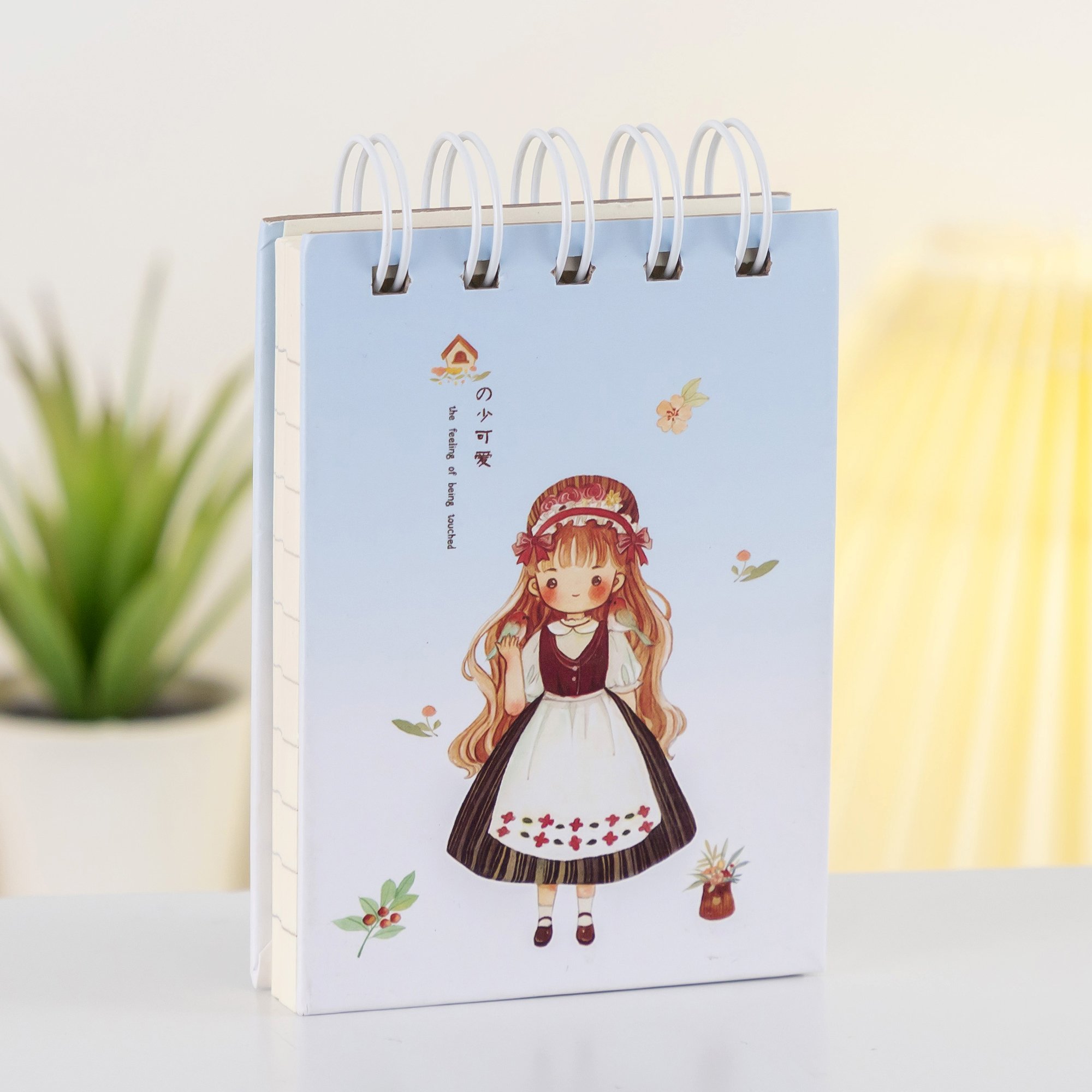 Wholesale cheap A5 spiral bound paper cover kawaii pocket notebook customizednote note book