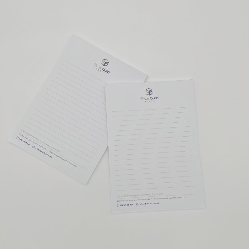 Custom Logo Writing Notepads Promotional Tear Off Memo Pad a4 a5 a6 Business Printed Notepads