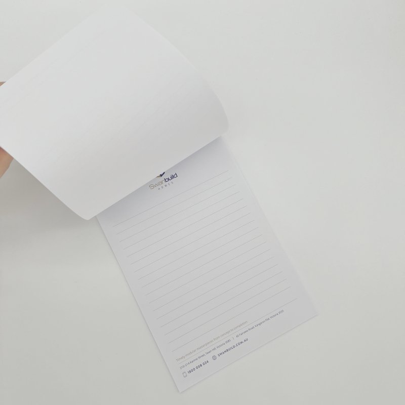Custom Logo Writing Notepads Promotional Tear Off Memo Pad a4 a5 a6 Business Printed Notepads