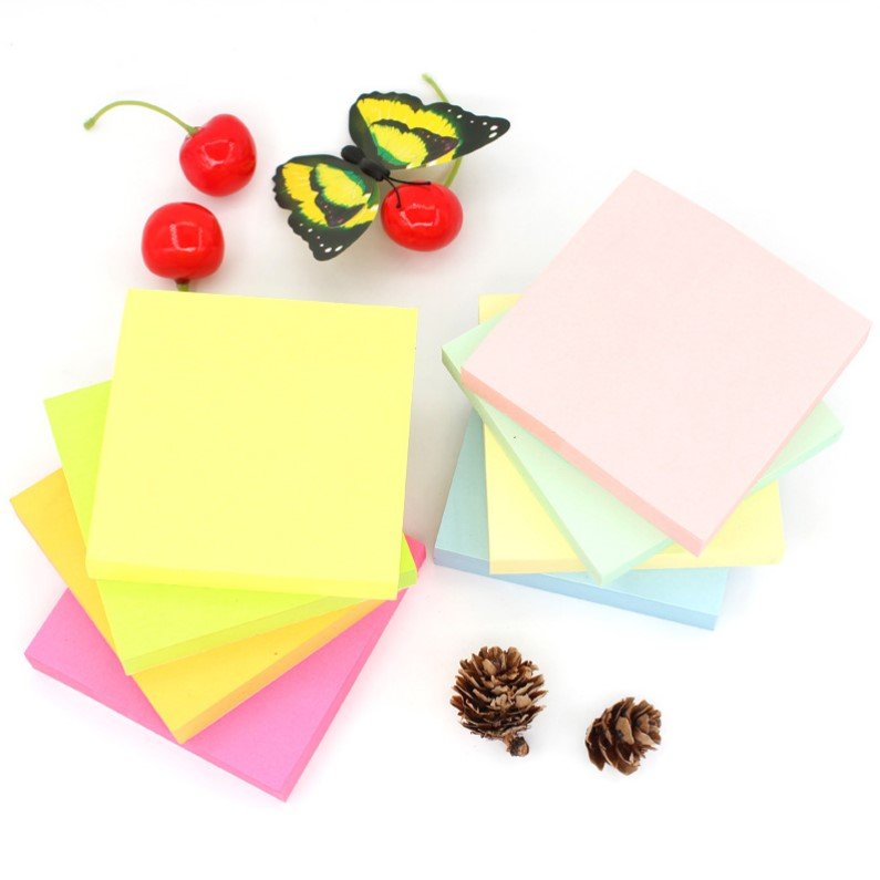 Manufacture Custom Mini Writing Sticky Notes Memo Pad Sticker Colored Paper Notepad