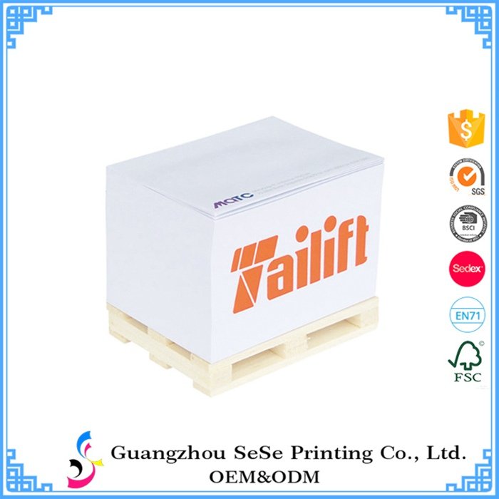 Print Wood Pallet Memo Cube / Memo Pad Notepad With Wood Pallet