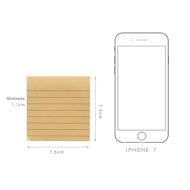 Erasable Checkered Stripe Note Paper Pad Printing Sticky Note Services Cube Memo Pad