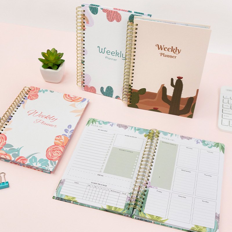 Wholesale Schedule Book Planner General Daily Planner Weekly Planner Flower Line Circle Book Quality Promise Fast Delivery
