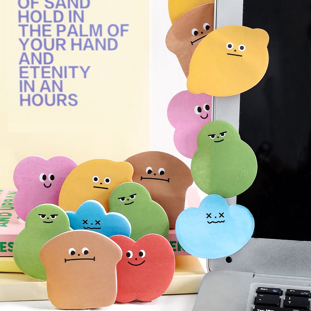 30pcs/lot 12 Designs Cute Cartoon Memo Pads Sticky Notes Notepad Diary Creative Stationery Self-Stick Notes Memo Pads
