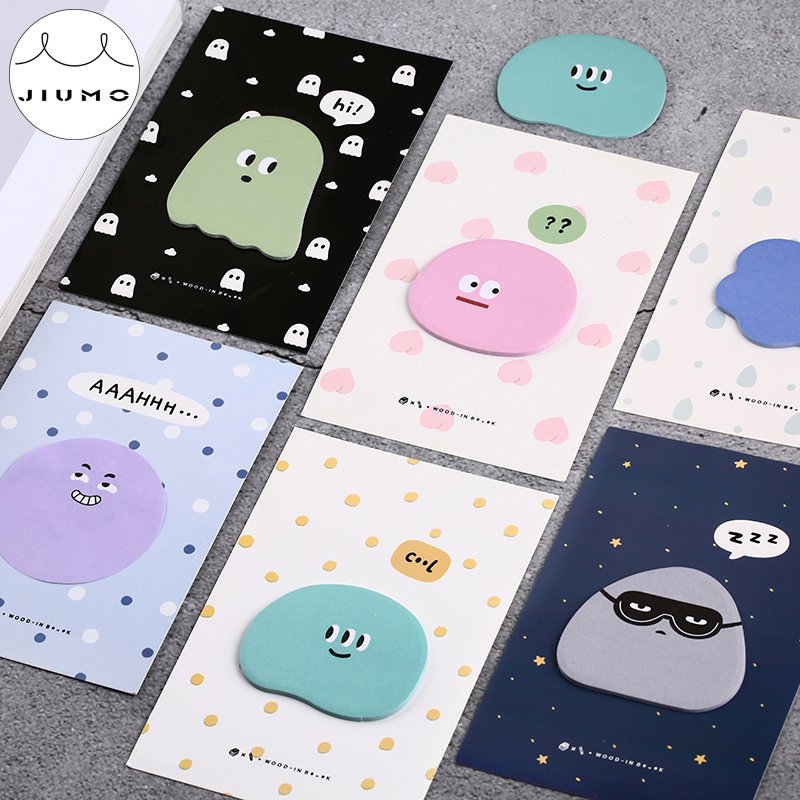 30pcs/lot 12 Designs Cute Cartoon Memo Pads Sticky Notes Notepad Diary Creative Stationery Self-Stick Notes Memo Pads