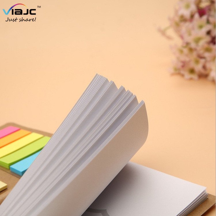 customized notebook sticky notes Self-Adhesive colored sticker bookmark notepad memo pad with pen set logo printing