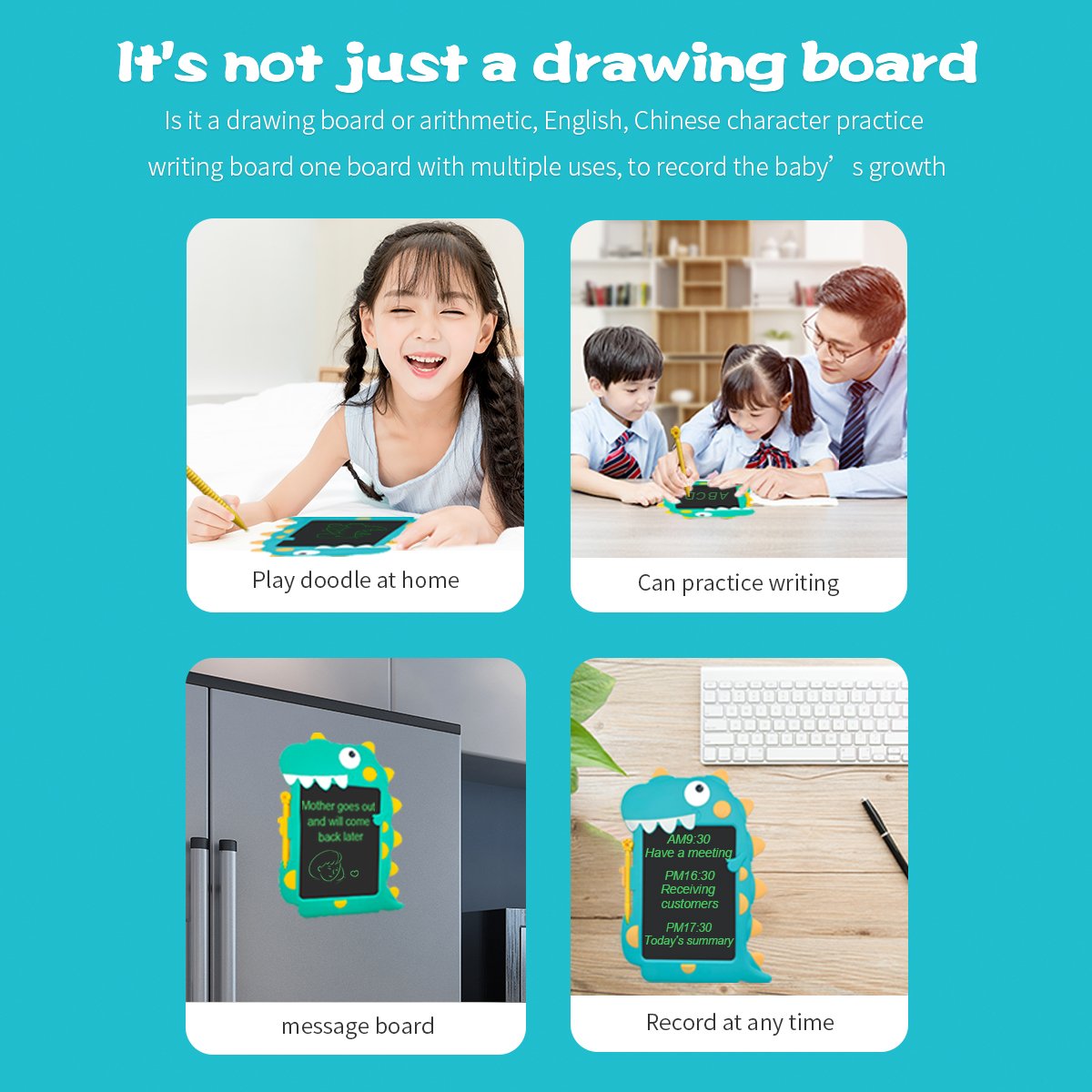 8.5 Inch Colorful Electronic Drawing Board Digital Wireless Memo Pads for Early Childhood Education Gift for Kids