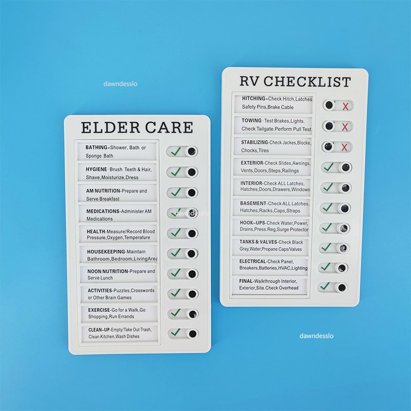 Daily Task Planning Board Wall Hanging Memo Plastic Board Multi Purpose Student Task Detachable Chores Checklist Board