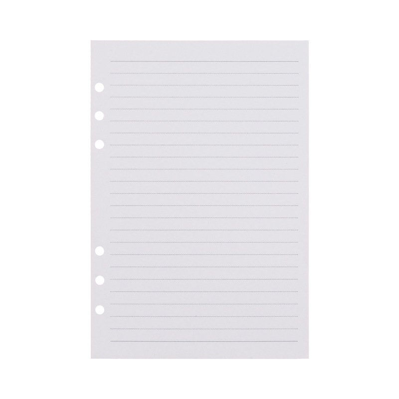 A5 lined Loose-leaf Replacement Core Horizontal Line With 6 Holes
