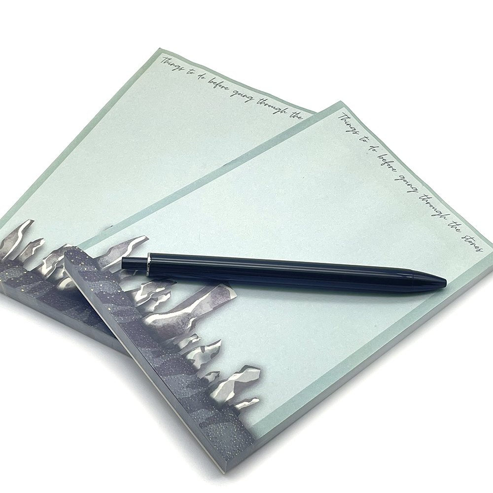 Custom Small Fresh Style Cartoon Printed Memo Pad Daily Planner Marked Memo Pads