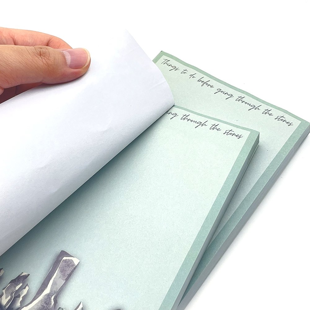 Custom Small Fresh Style Cartoon Printed Memo Pad Daily Planner Marked Memo Pads