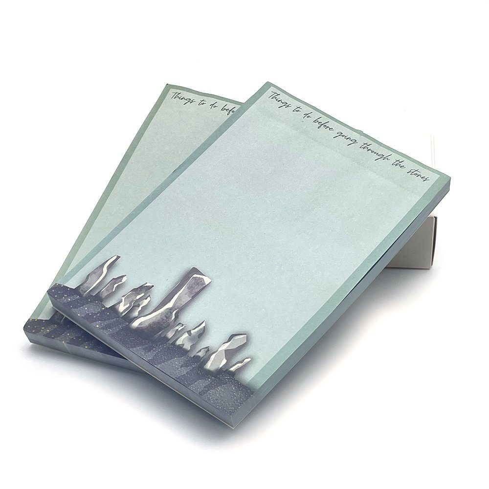 Custom Small Fresh Style Cartoon Printed Memo Pad Daily Planner Marked Memo Pads
