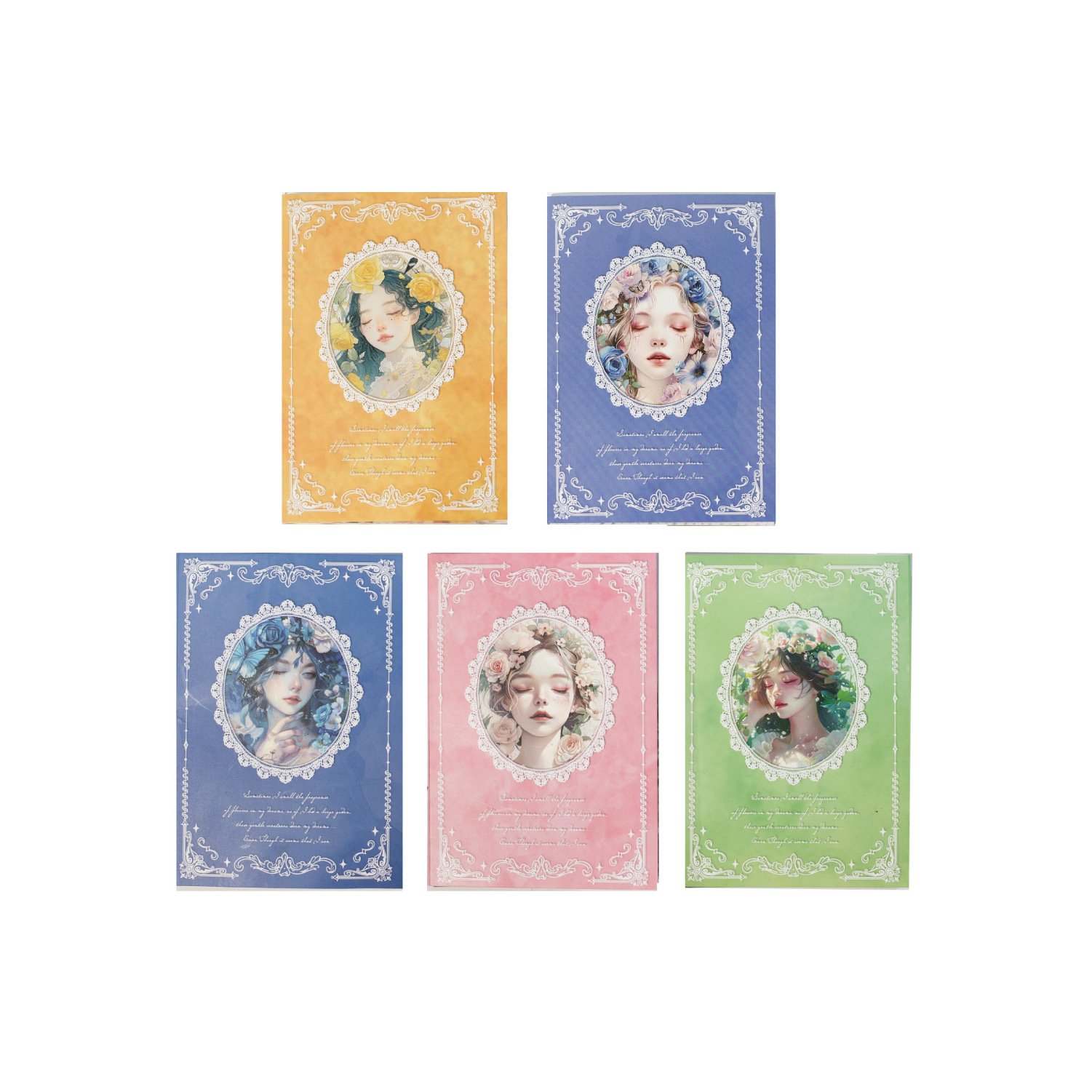 30 sheets/pack Material paper collection romantic series lace characters handbook DIY material decorative bottoming