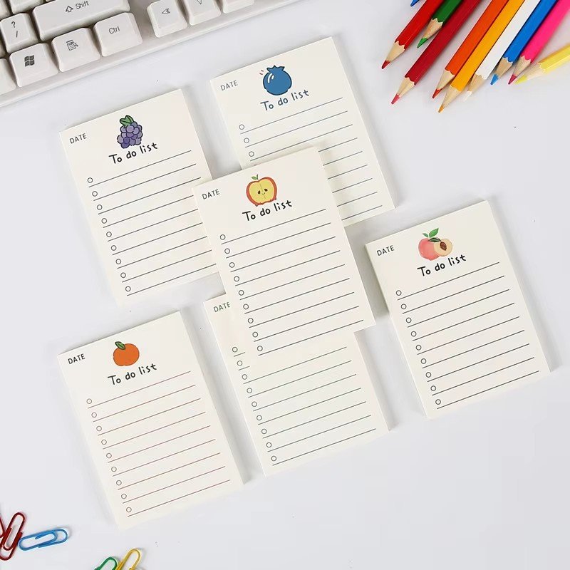 Manufacturer Mini Lined Bulk Custom School Supplies Creative Cute Stationary Cartoon Style Kawaii Sticky Note Memo Pad Notebook