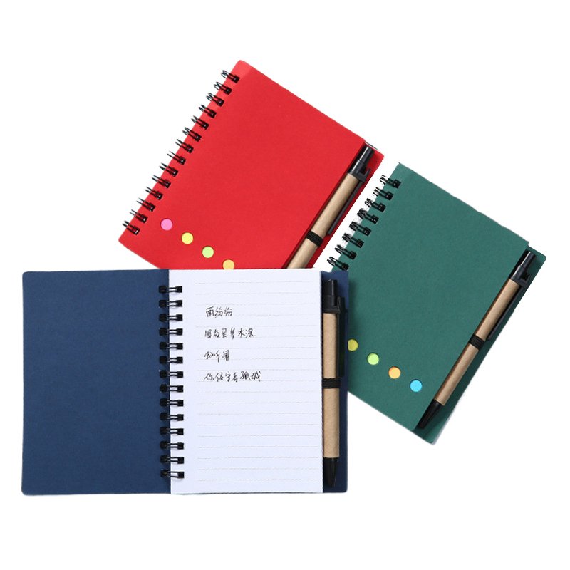 SY858 Cheap Products Office Stationery Custom Printed Logo Memo Pad Sticky Note Set Custom Made Self Adhesive Spiral Sticky Note