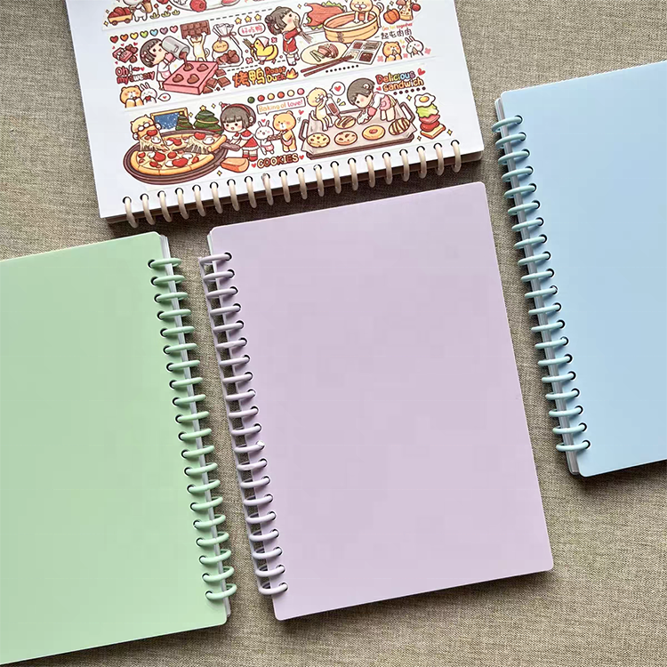 New Products Customized Unique Watercolor Design Release Paper Bulk Spiral Notebooks For Students
