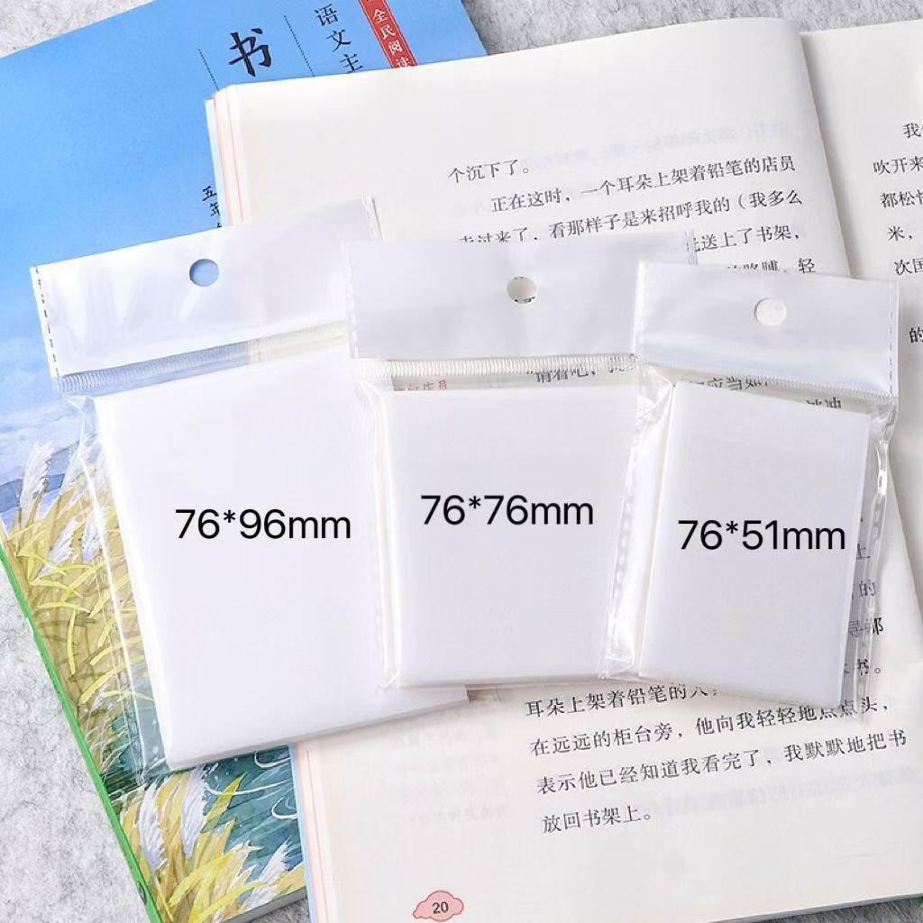 Transparent Memo Sticky White Transparent Paper Sticky Note Memo Pad For School Company Meeting