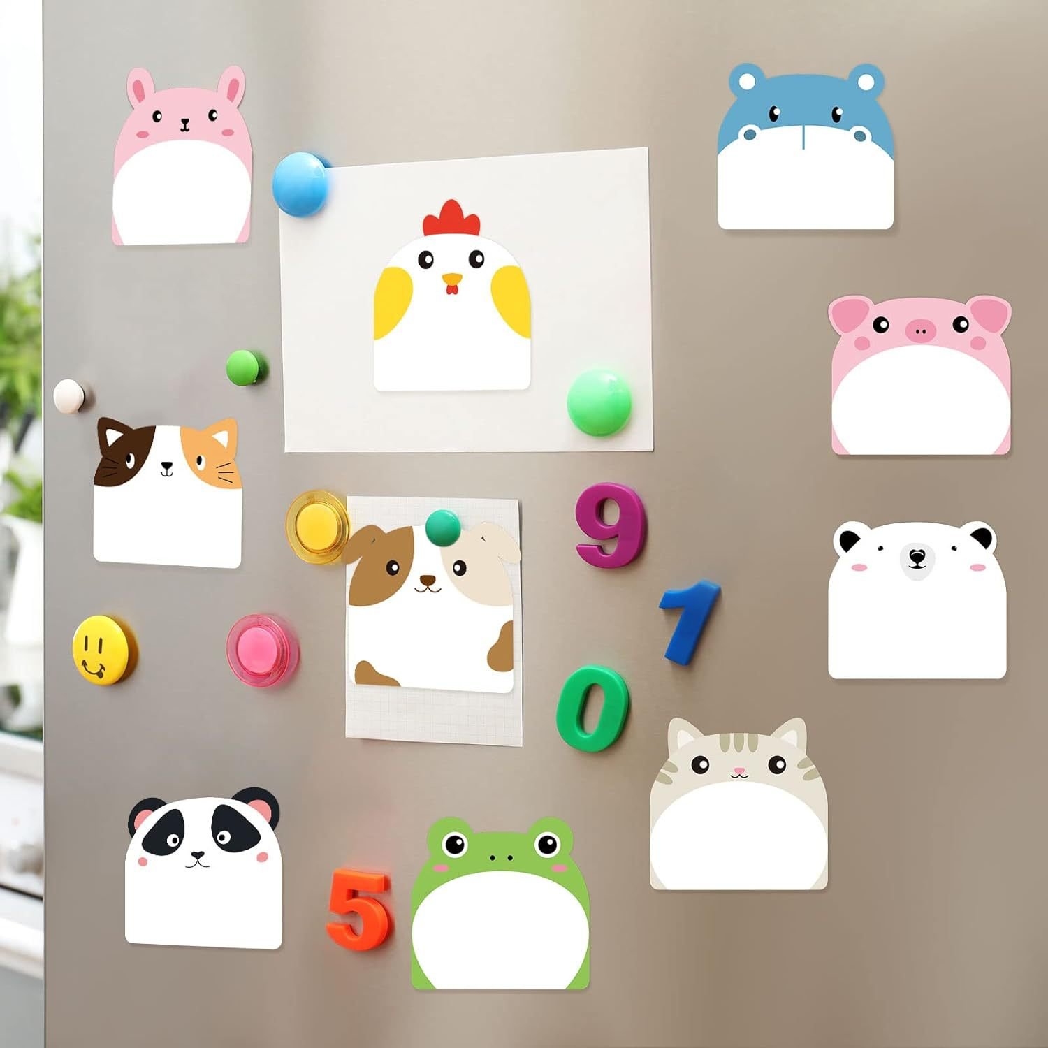 Cartoon animal theme Notepad custom self-adhesive Sticky note Message note Irregular shape Decorative sticker