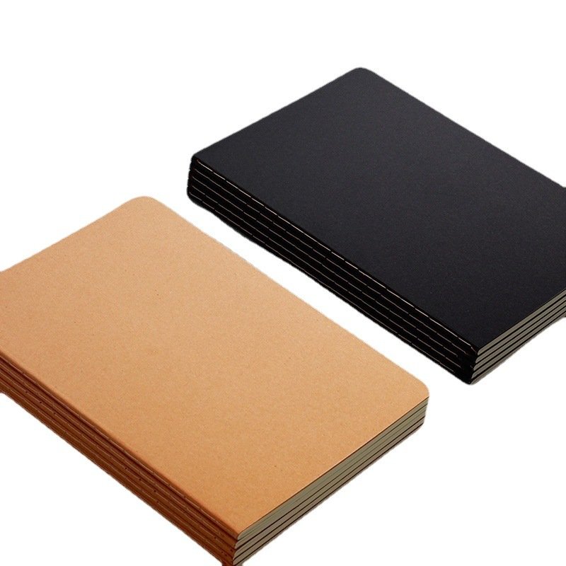 A5 Grid Blank Line Kraft Notebooks For Work Travel Business College Ruled Line Softcover Journal For Writing Notebook For Men A