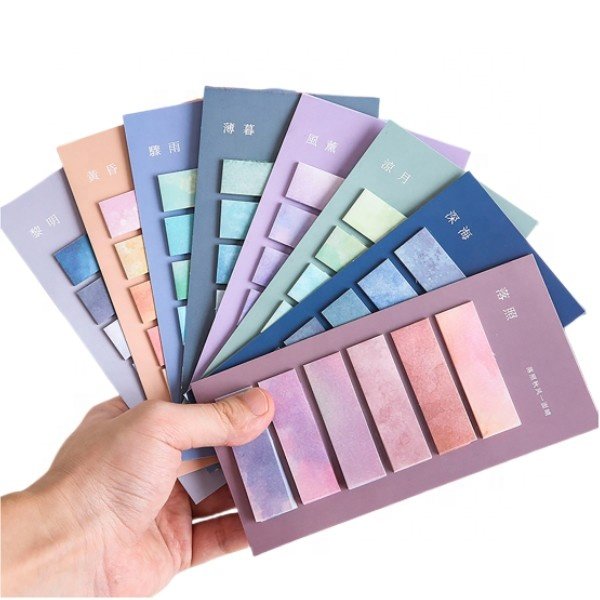 Promotional Page Markers Fluorescent Colorful Transparent Page Flag Index Tabs