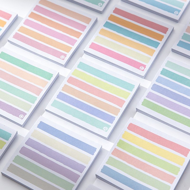 Promotional Page Markers Fluorescent Colorful Transparent Page Flag Index Tabs