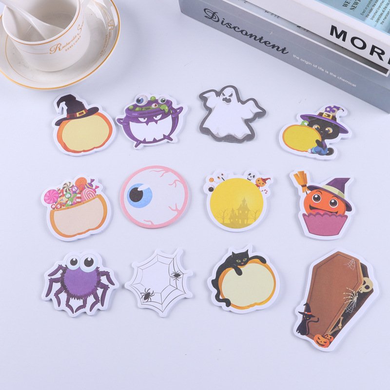 Cartoon Halloween Posted it note simple office note book creative cute n times post combination convenience