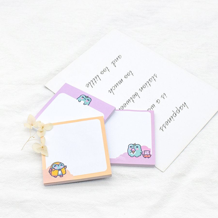 Korea High Quality Promotional Kawaii Cute A5 Memo Pad Calendar Sticky Note Custom Print Notepad For Weekly Planner