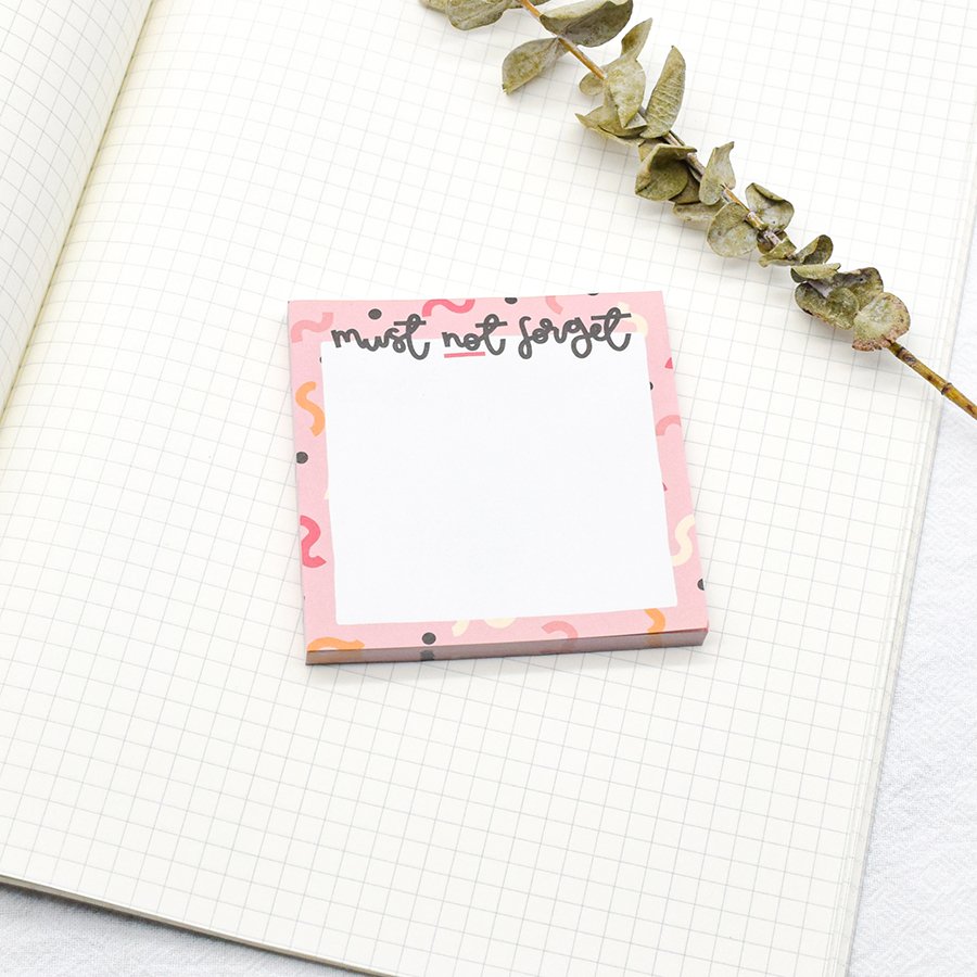 Korea High Quality Promotional Kawaii Cute A5 Memo Pad Calendar Sticky Note Custom Print Notepad For Weekly Planner