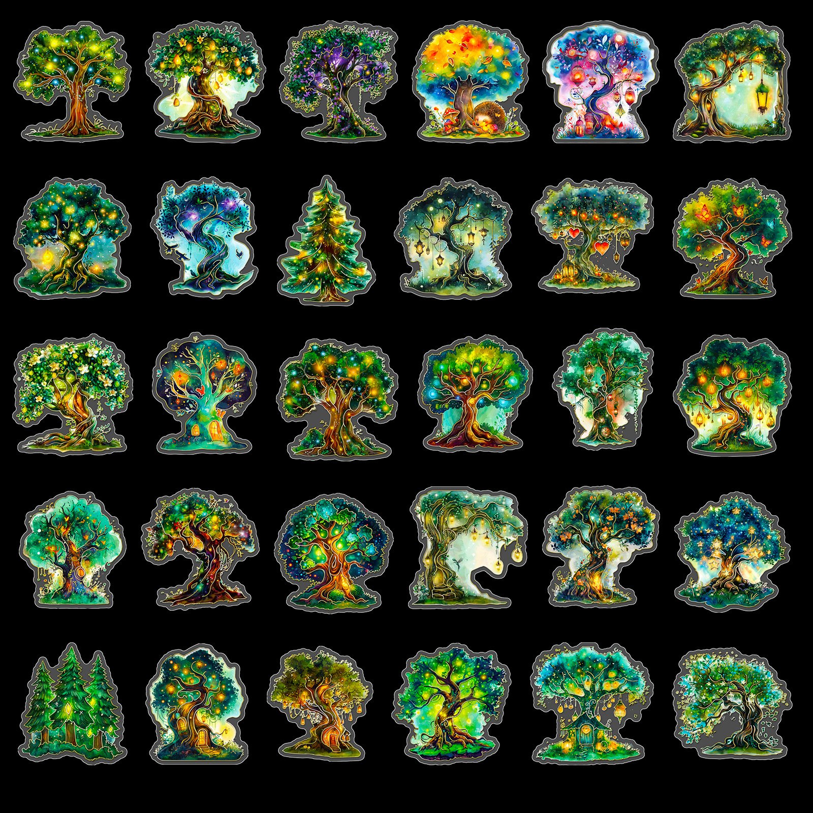 Self-Adhesive Holographic UV Stickers Kiss Cut for Packaging Labels & Invitation Retail Adhesive Paper