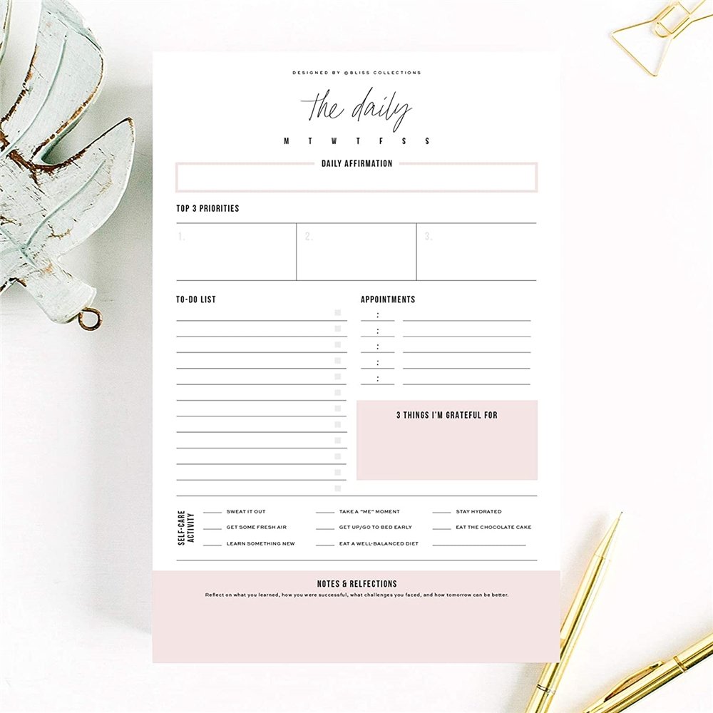 High Quality Paper Things To Do List Daily Weekly Planner Memo Pads Stationery Tear Away Custom Printed Notepads With Logo