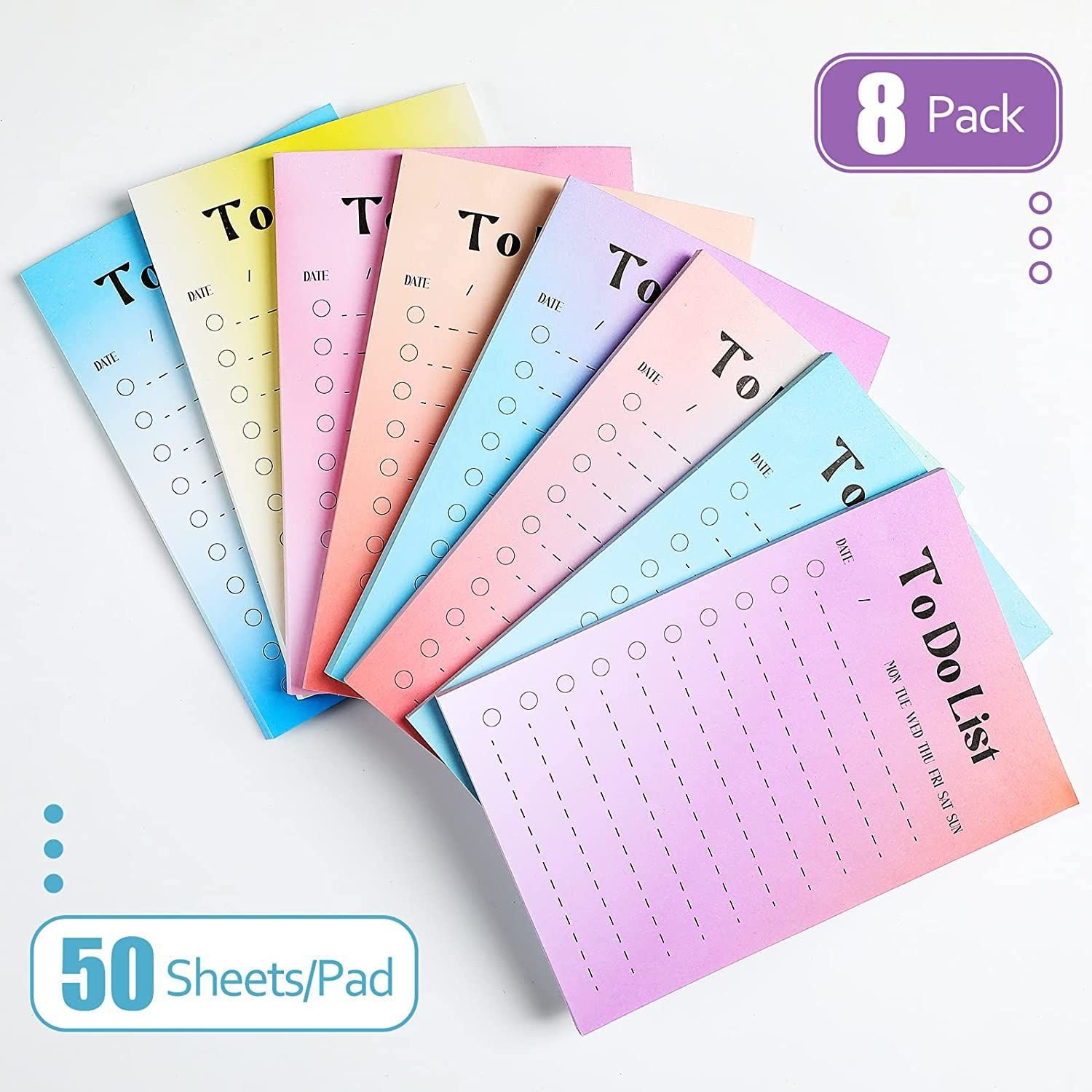 Custom Design Sticky Notepad Memo To Do List Desk Notes Pads Tear Off Memo Pad Planning Notepad