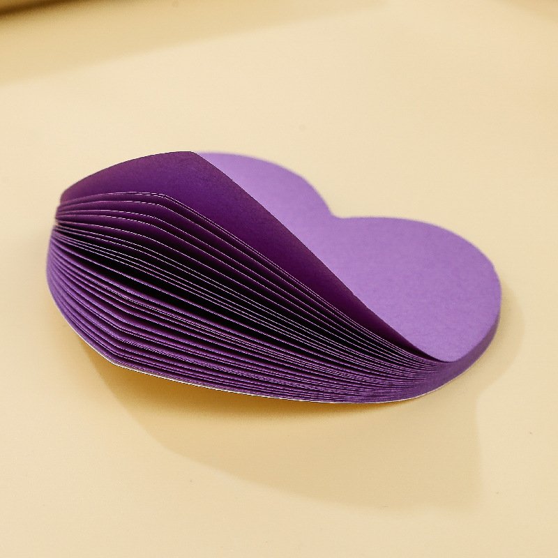 Sticky note Message note Heart shape Notepad self-adhesive Irregular shape Decorative sticker customizable
