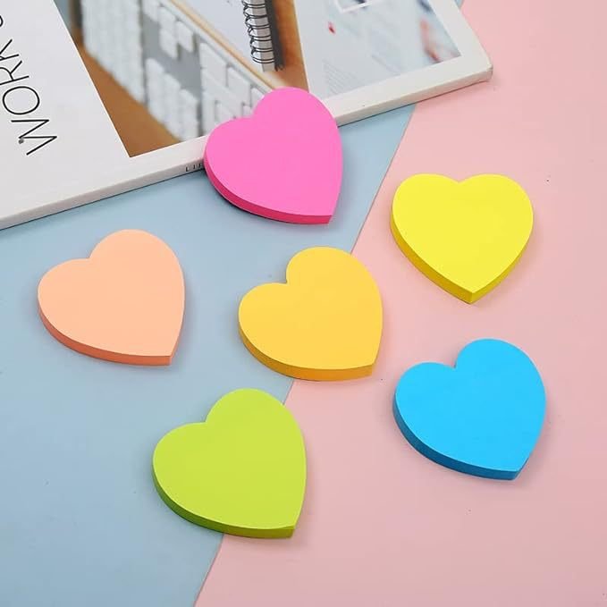 Sticky note Message note Heart shape Notepad self-adhesive Irregular shape Decorative sticker customizable