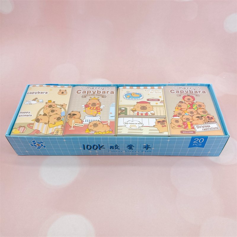 Yubon wholesale kawaii capybara cartoon coil notebook Portable Memorandum Pocket Book Diary kids gifts School prizes notebook