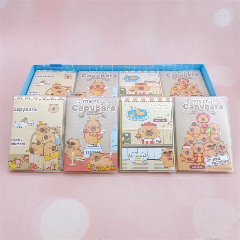 Yubon wholesale kawaii capybara cartoon coil notebook Portable Memorandum Pocket Book Diary kids gifts School prizes notebook
