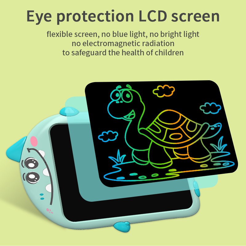 10 inch Dinosaur Cartoon LCD Writing Tablet OEM/ODM Factory Warehouse Electronic Graffiti Board Kids Drawing Toys Memo Pad
