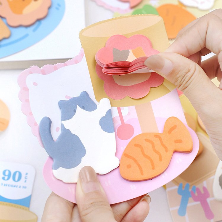 Multiple Shapes Sticky Notes Self Stick Notes Self-Adhesive Sticky Note Cute Notepads Posted Writing Pads Stickers Paper