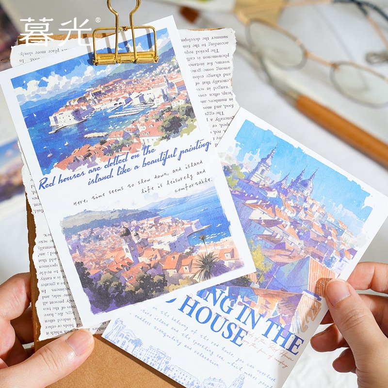 30pcs/pack Material paper Flow life series Exquisite aesthetic handbook bottoming material