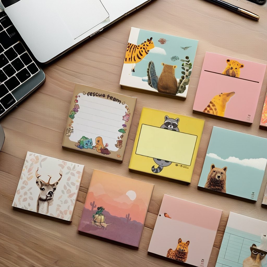 Sticky note Message note Any shape Notepad self-adhesive Irregular shape Decorative sticker customizable