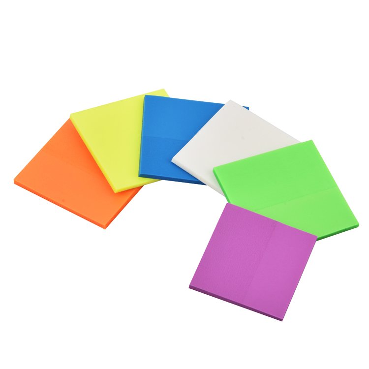 76x76mm Transparent Magnetic PET Material Memo Pad Notepad Waterproof Square Sticky Note for School Office Gift Use