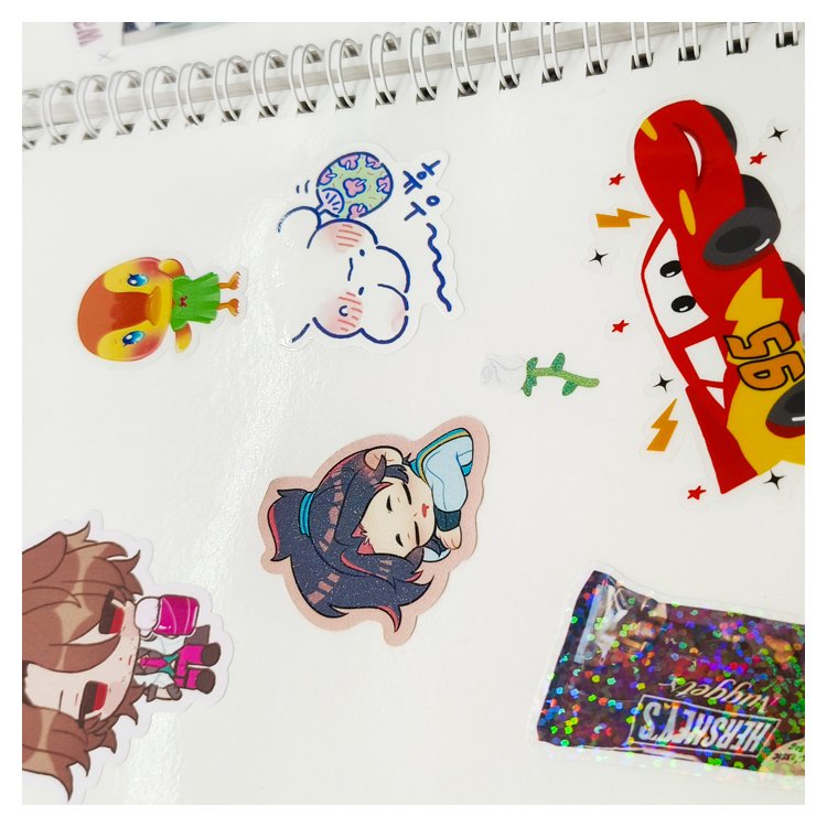 Custom Digital Laptop Journal Pack Self-Adhesive Flexible Cover Sticker Cute Paper Magnetic Animals Fruits Stationery Gift