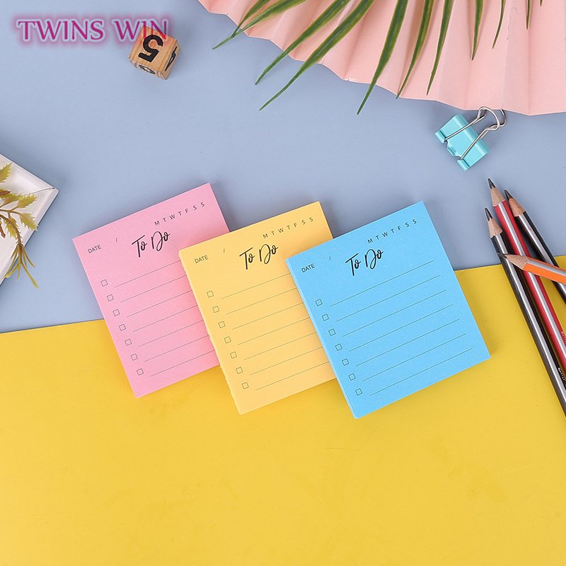 2023 Hot Selling Cute Stickynotes Simple and Portable Memo Pads Multi Color High Quality Plan Sticky Notes010A