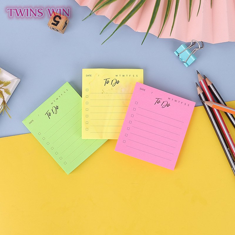 2023 Hot Selling Cute Stickynotes Simple and Portable Memo Pads Multi Color High Quality Plan Sticky Notes010A