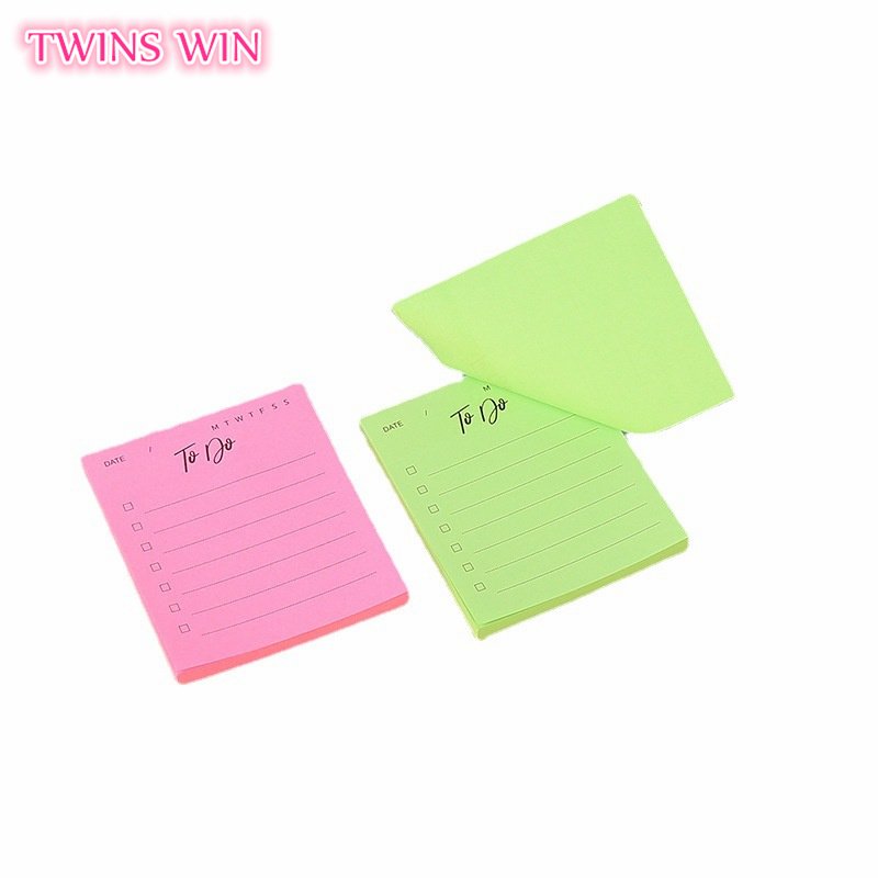 2023 Hot Selling Cute Stickynotes Simple and Portable Memo Pads Multi Color High Quality Plan Sticky Notes010A